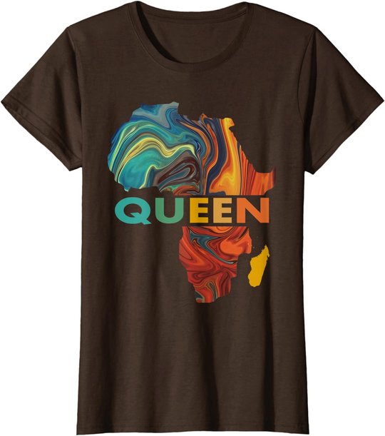 African Queen Women Clothing Art T-Shirt