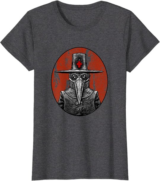 Retro Pointy Nose Plague Doctor Goggles Steampunk Apocalypse T-Shirt