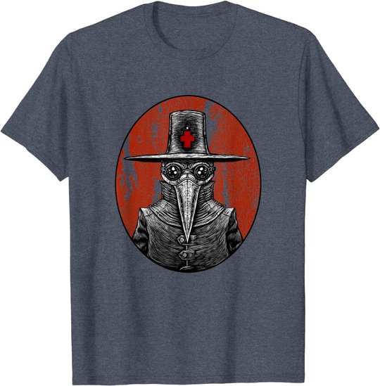 Retro Pointy Nose Plague Doctor Goggles Steampunk Apocalypse T-Shirt