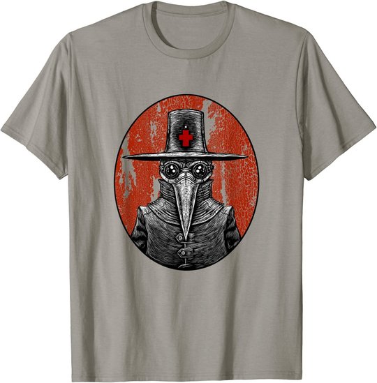 Retro Pointy Nose Plague Doctor Goggles Steampunk Apocalypse T-Shirt