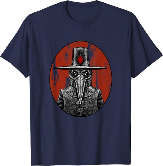 Retro Pointy Nose Plague Doctor Goggles Steampunk Apocalypse T-Shirt