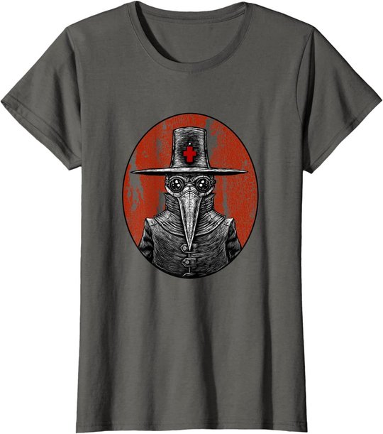 Retro Pointy Nose Plague Doctor Goggles Steampunk Apocalypse T-Shirt
