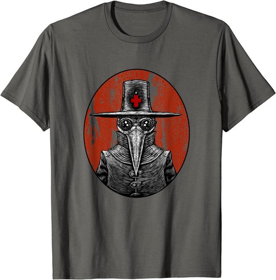 Retro Pointy Nose Plague Doctor Goggles Steampunk Apocalypse T-Shirt