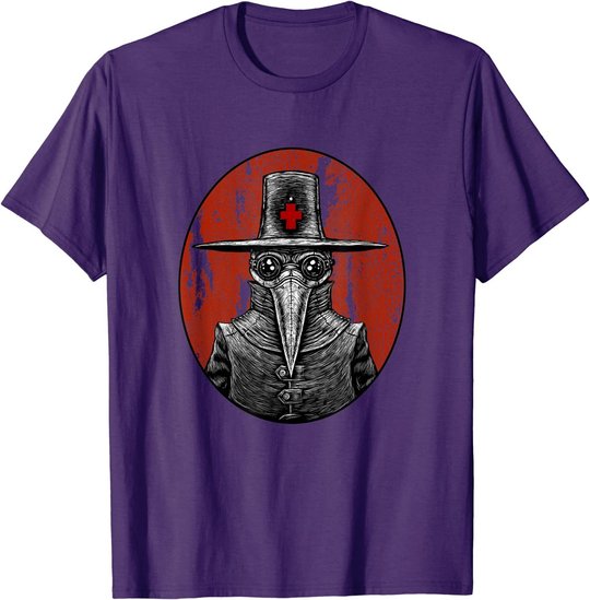 Retro Pointy Nose Plague Doctor Goggles Steampunk Apocalypse T-Shirt