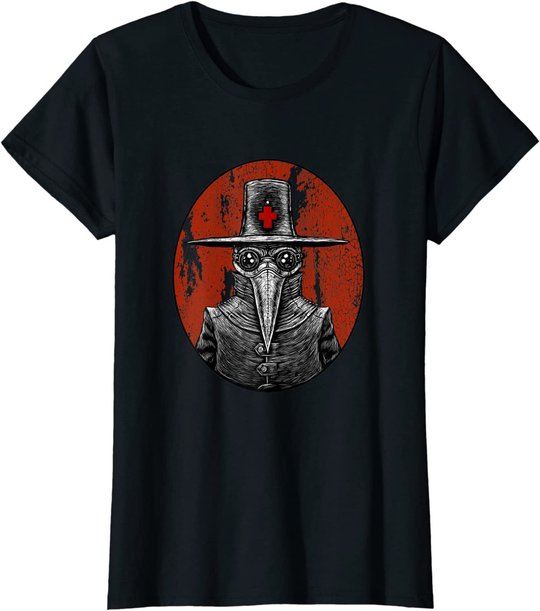 Retro Pointy Nose Plague Doctor Goggles Steampunk Apocalypse T-Shirt