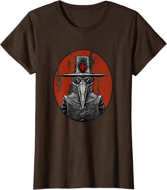 Retro Pointy Nose Plague Doctor Goggles Steampunk Apocalypse T-Shirt