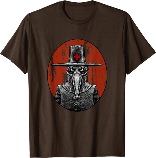 Retro Pointy Nose Plague Doctor Goggles Steampunk Apocalypse T-Shirt