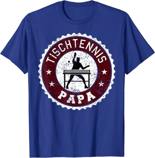 Herren Tischtennis Spieler Hobby Sport Papa Vater Herren Geschenk T-Shirt