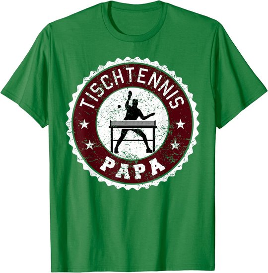 Herren Tischtennis Spieler Hobby Sport Papa Vater Herren Geschenk T-Shirt