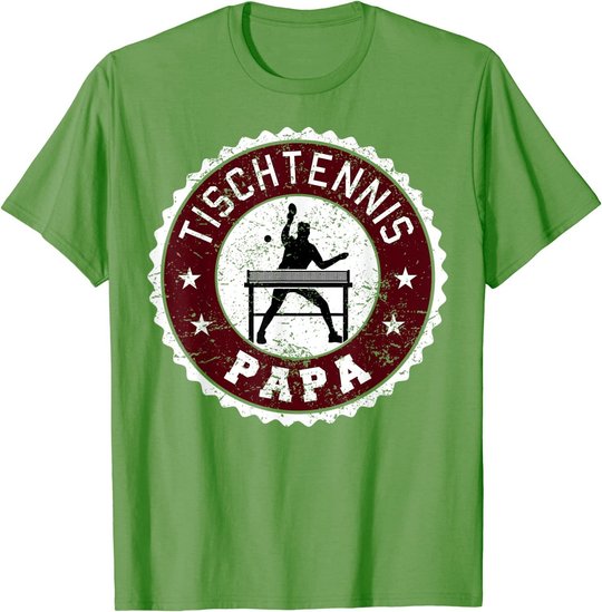 Herren Tischtennis Spieler Hobby Sport Papa Vater Herren Geschenk T-Shirt