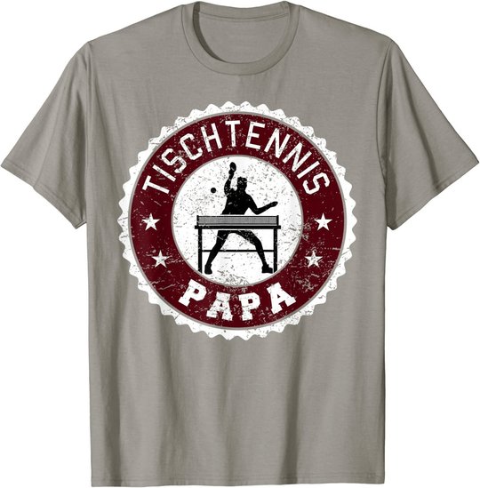 Herren Tischtennis Spieler Hobby Sport Papa Vater Herren Geschenk T-Shirt