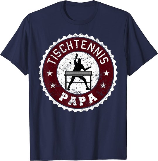 Herren Tischtennis Spieler Hobby Sport Papa Vater Herren Geschenk T-Shirt