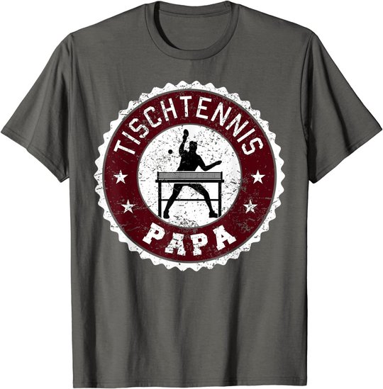 Herren Tischtennis Spieler Hobby Sport Papa Vater Herren Geschenk T-Shirt