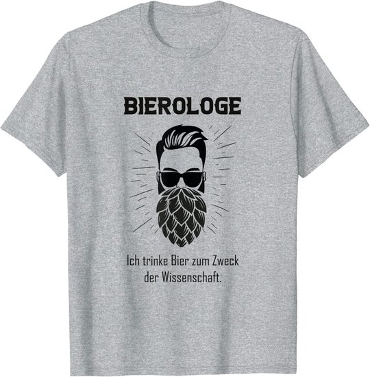 Herren Bier Studiengang Bierologe Brauwesen Braumeister Bierbrauer T-Shirt