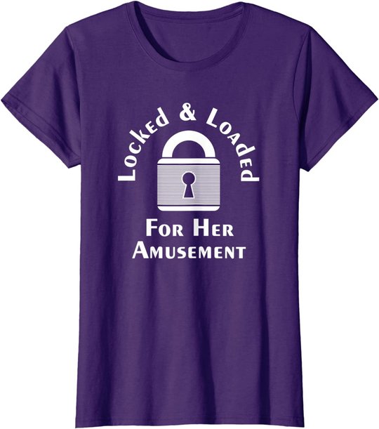 Keuschheit für Männer und Frauen gesperrt und geladen. T-Shirt