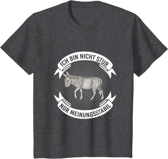 Bauernhof Tiere Geschenk für Sturkopf Esel T-Shirt