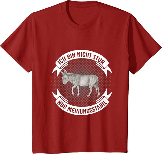 Bauernhof Tiere Geschenk für Sturkopf Esel T-Shirt