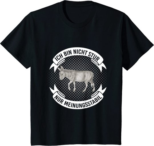 Bauernhof Tiere Geschenk für Sturkopf Esel T-Shirt