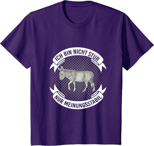 Bauernhof Tiere Geschenk für Sturkopf Esel T-Shirt