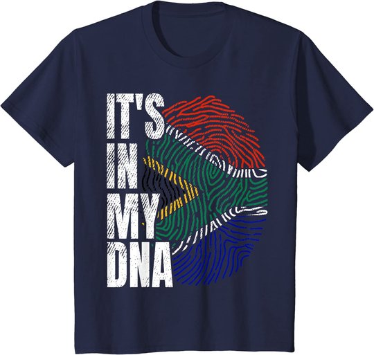 It's in My DNA South African Flag Power Proud Boy Girl Gift T-Shirt