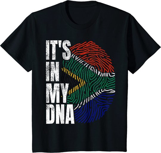 It's in My DNA South African Flag Power Proud Boy Girl Gift T-Shirt