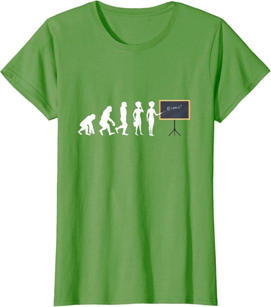 Lehrerin Evolution Lehrer Schultafel Zeigestab Geschenk T-Shirt