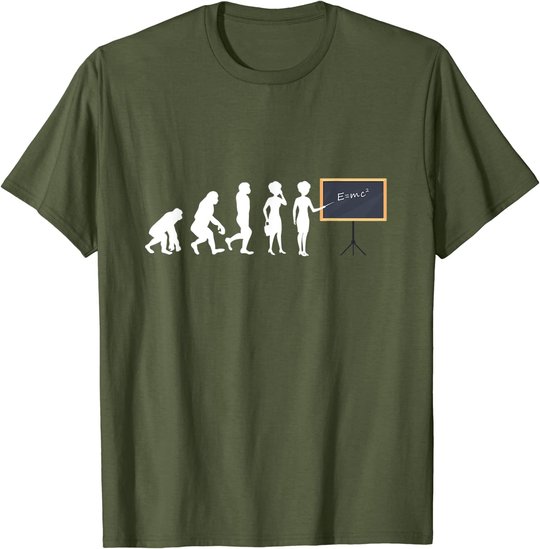 Lehrerin Evolution Lehrer Schultafel Zeigestab Geschenk T-Shirt