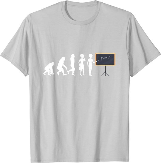 Lehrerin Evolution Lehrer Schultafel Zeigestab Geschenk T-Shirt