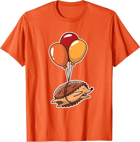 Igel Tier Luftballons Witzig T-Shirt