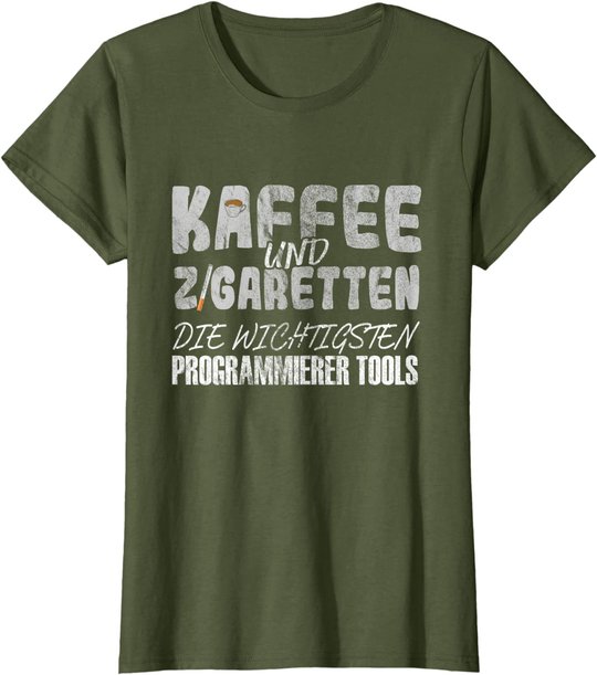 Kaffee Und Zigaretten Für Programmierer T-Shirt