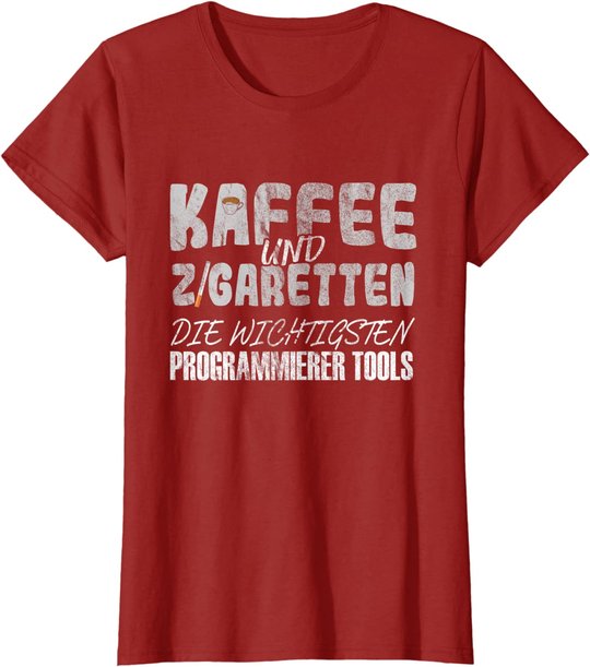 Kaffee Und Zigaretten Für Programmierer T-Shirt