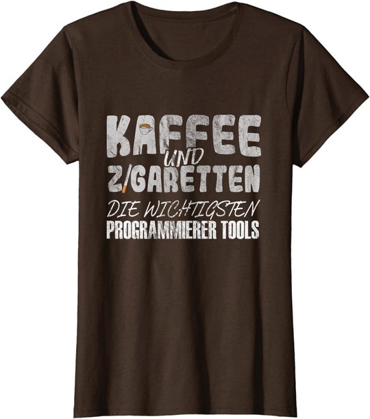 Kaffee Und Zigaretten Für Programmierer T-Shirt
