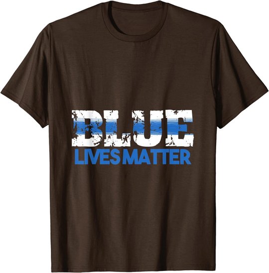 Polizei Polizistin Polizist - Blue Lives Matter T-Shirt