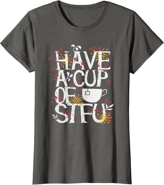 Tee und Kaffee lustige Sprüche Geschenk T-Shirt
