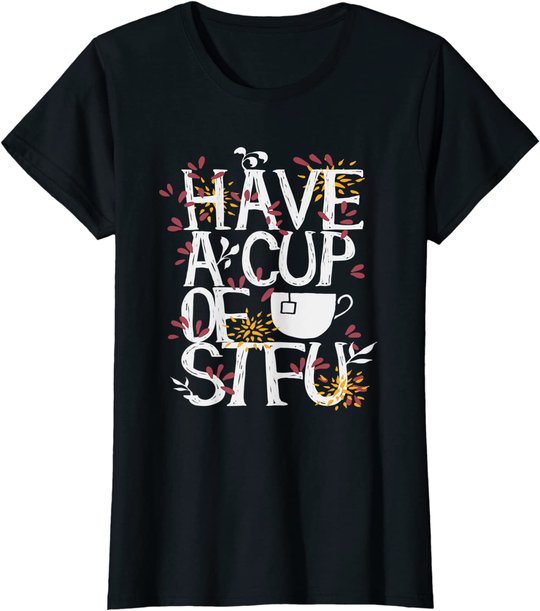Tee und Kaffee lustige Sprüche Geschenk T-Shirt