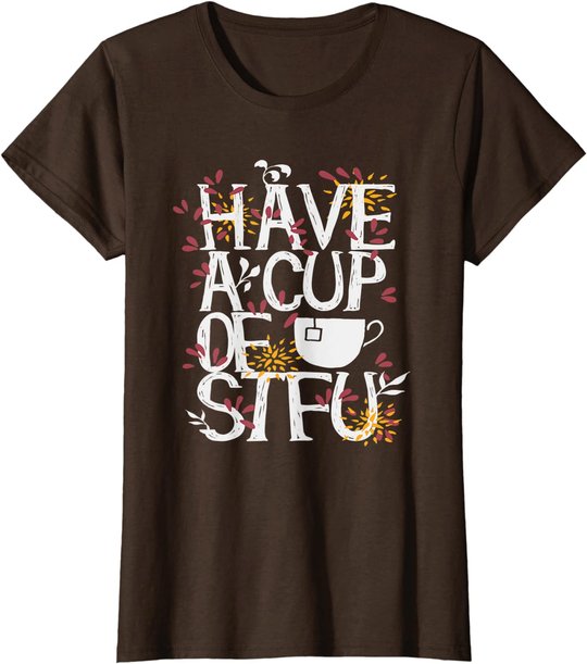 Tee und Kaffee lustige Sprüche Geschenk T-Shirt