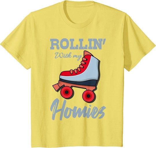 Rollschuhe Tshirt Lustig ROLLER SKATES Geschenk Roller Disco T-Shirt