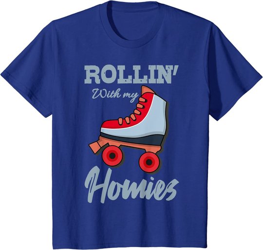 Rollschuhe Tshirt Lustig ROLLER SKATES Geschenk Roller Disco T-Shirt