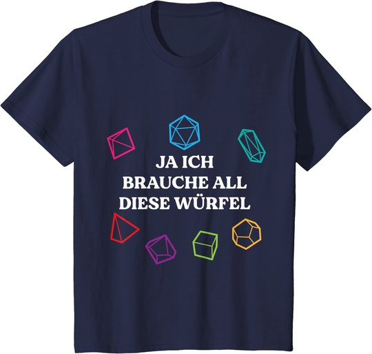 Board Game Dice Role Playing Gaming Humor Funny Gamer Gifts T-Shirt
