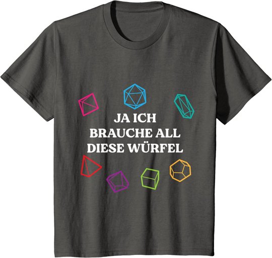 Board Game Dice Role Playing Gaming Humor Funny Gamer Gifts T-Shirt