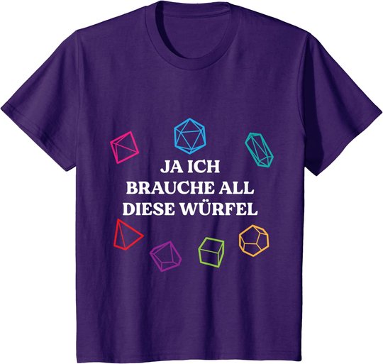 Board Game Dice Role Playing Gaming Humor Funny Gamer Gifts T-Shirt