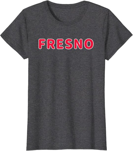 Cooler Fresno City California Home State Druck T-Shirt