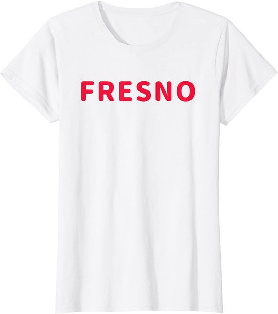 Cooler Fresno City California Home State Druck T-Shirt