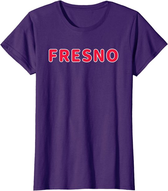 Cooler Fresno City California Home State Druck T-Shirt