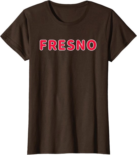 Cooler Fresno City California Home State Druck T-Shirt
