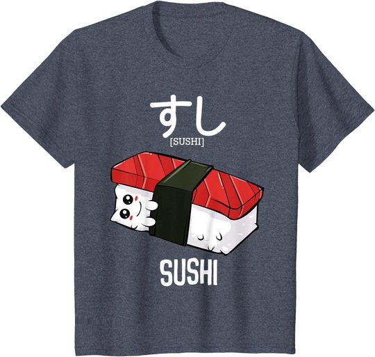 Kawaii Sushi Süß Niedlich Japanische Küche Essen Sarkasmus T-Shirt