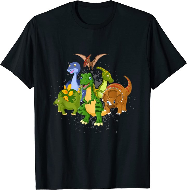 Arten von Dinosauriern Reptilien Dino Kinder Tyrannosaurus T-Shirt