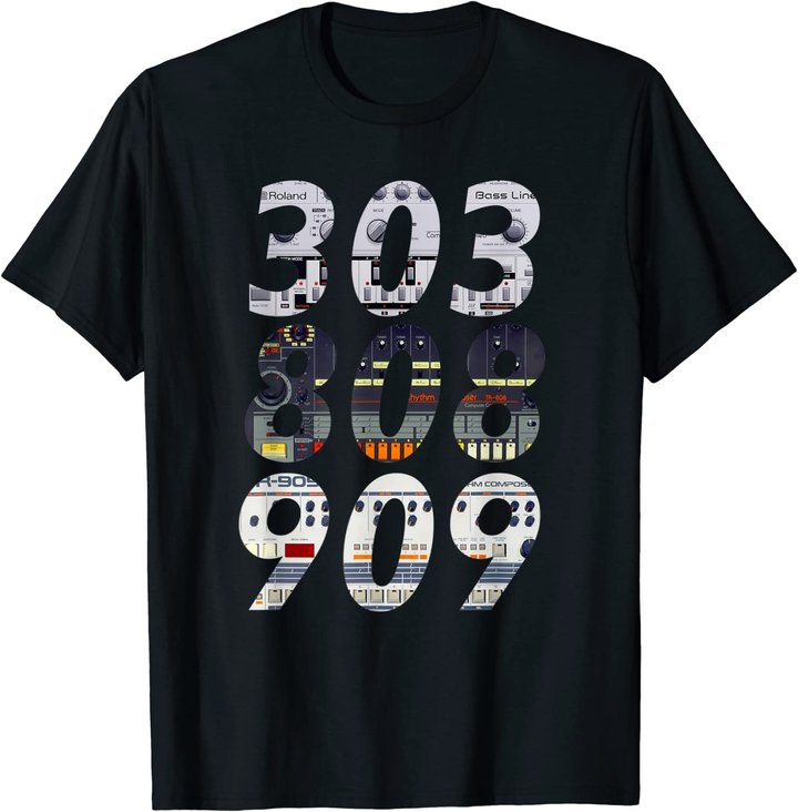 DJ Controller 303 808 909 Techno Rave Musik Synthesizer T-Shirt