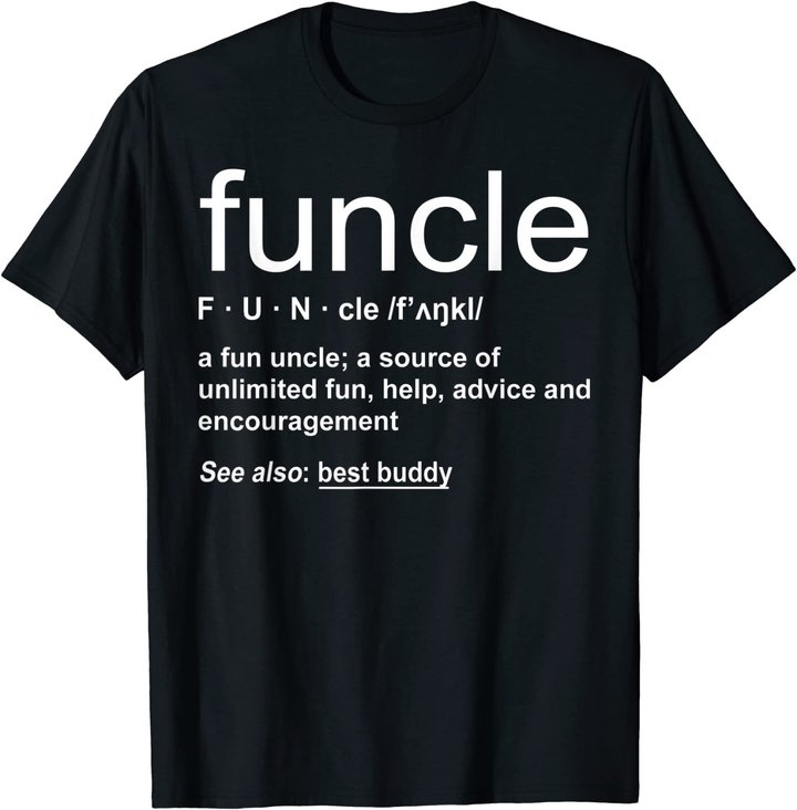 Herren Funny Funcle Word Definition Uncle Gift T-Shirt