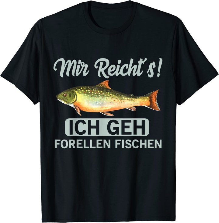 Forellen fischen geschenk für Angler der Bachforellen fängt T-Shirt